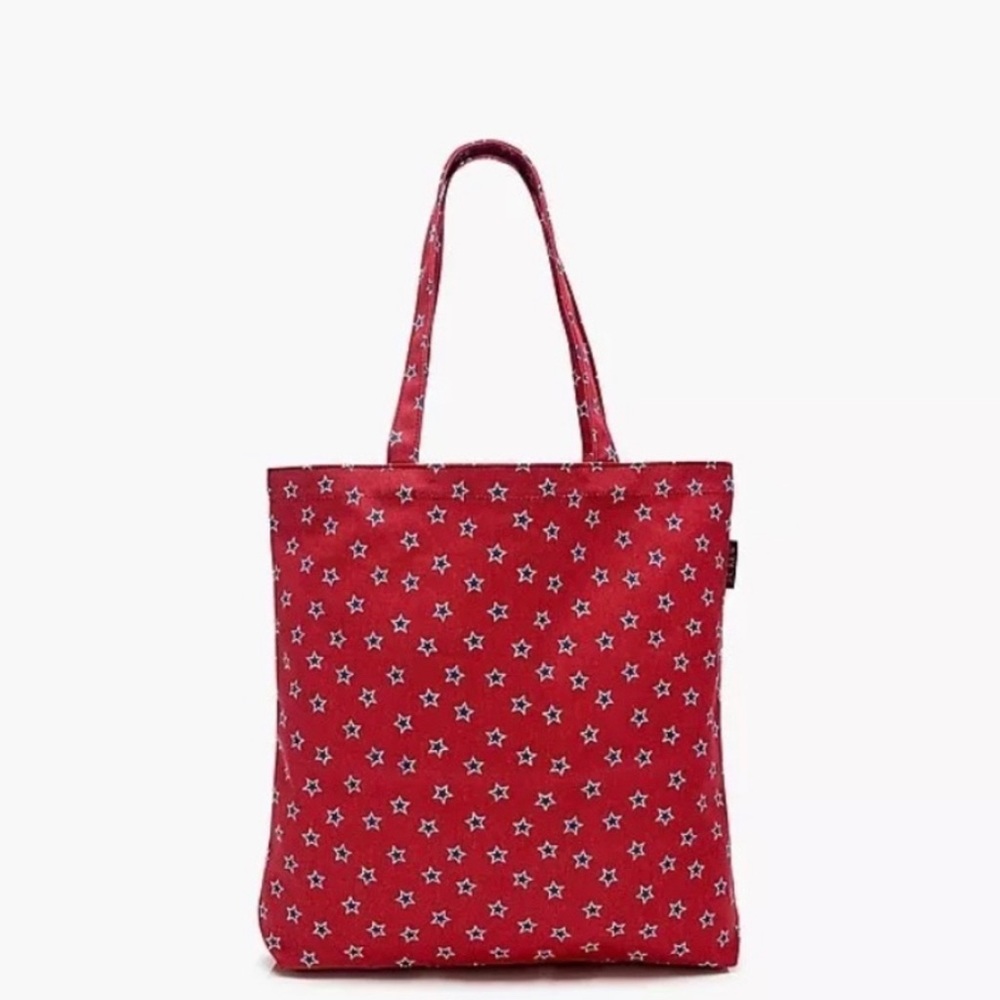 J. Crew Reusable Everyday Canvas Tote Star Print